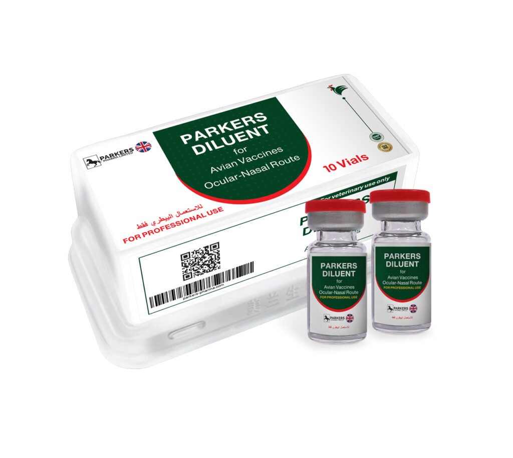 parkers diluent plastic vaccine box