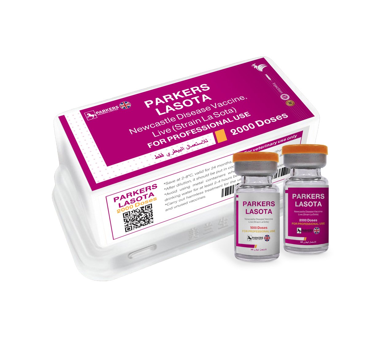 parkers lasota plastic vaccine box